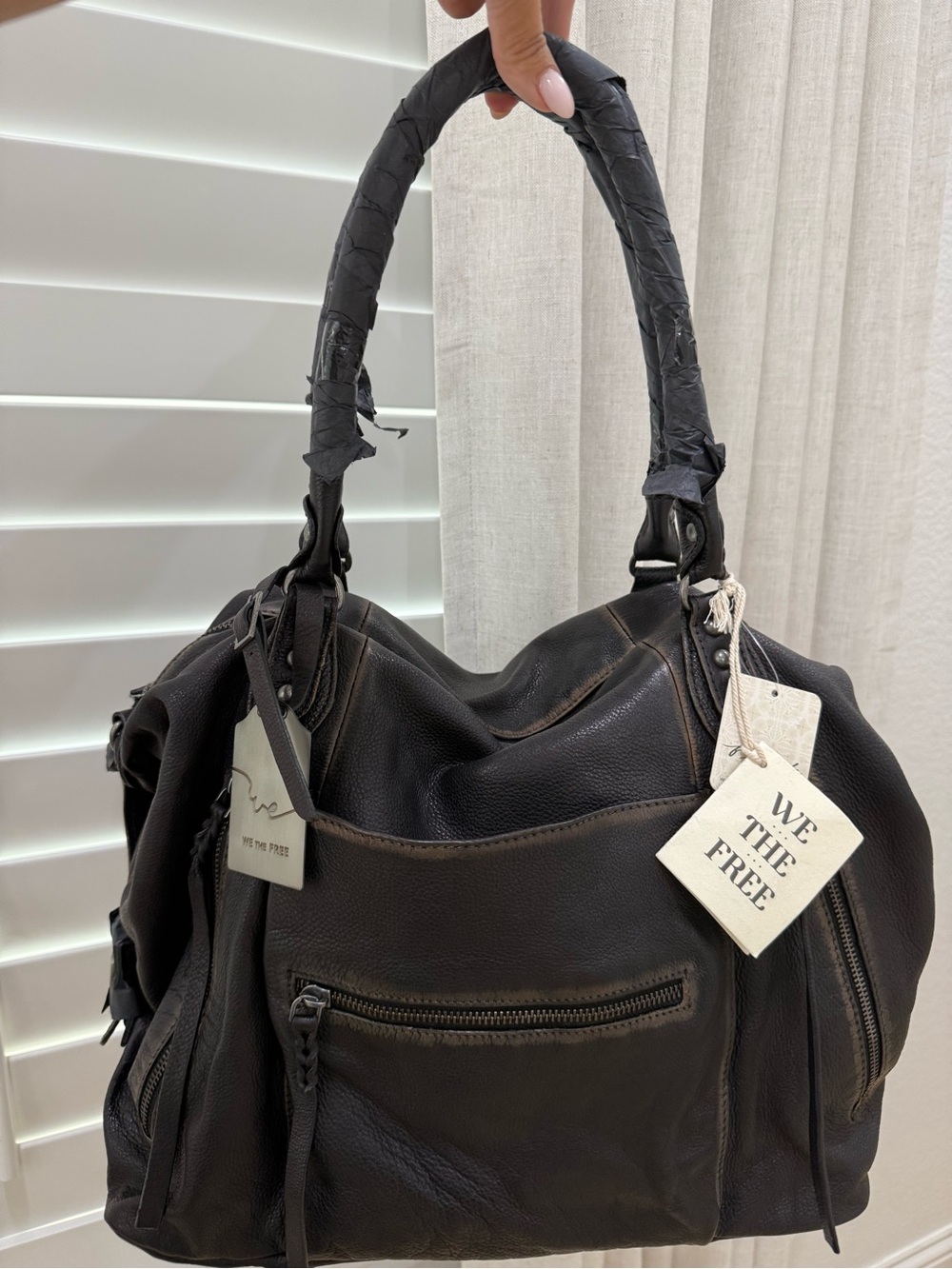 Free People Emerson Tote Bag Coal